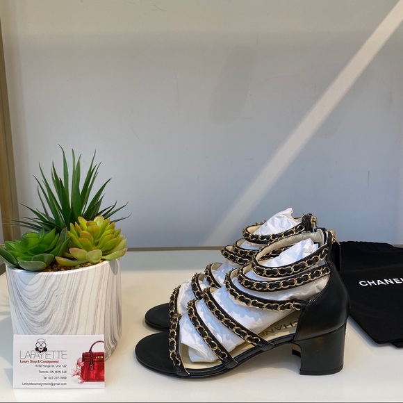 Authentic Chanel Sandals (New) - Picture 1 of 4